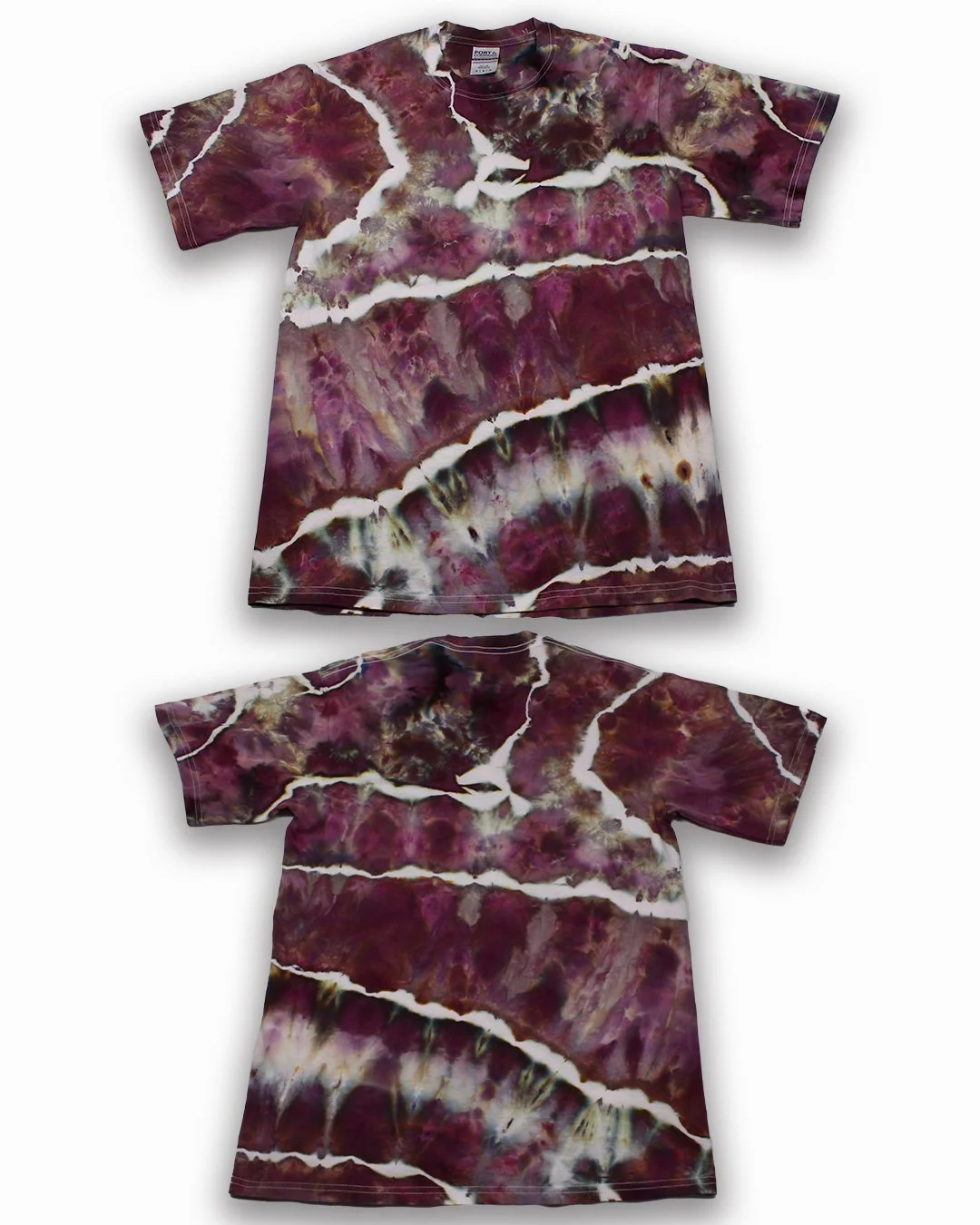 Adult Medium Chocolate Cherries Ice Dyed Tie Dye Shirt — Fun
